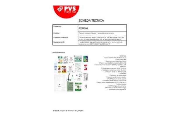 Immagine di Pacco reintegro P.S. Base PVS Allegato 1 - 3 persone pdm091