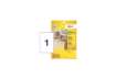 Immagine di Etichette bianche rimovibili AVERY 210x297 mm - 1 et/foglio - stampanti laser/inkjet Conf. 25 fogli