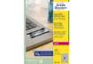 Immagine di Etichette permanenti poliestere argento Avery 63,5x29,6 mm - 27 et/foglio - laser monocolore conf. 1