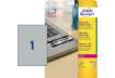 Immagine di Etichette permanenti poliestere argento Avery 210x297 mm - 1 et/foglio - laser monocolore - conf. 20