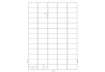 Immagine di Etichette universali Q-Connect bianco 38,1x21,2 mm - 65 et./foglio - conf. da 100 fogli - KF00573