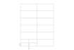Immagine di Etichette universali Q-Connect bianco 96,5x42,3 mm - 12 et./foglio - conf. da 100 fogli - KF10652