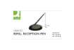 Immagine di Refill per stiloforo Q-Connect M blu  conf. da 10 - KF11048