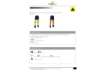Immagine di Pantaloni da lavoro Delta Plus ad alta visibilità - classe 2 - 5 tasche - argento giallo fluo-blu -