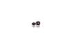 Immagine di Dispenser per fermagli Q-Connect nero/trasparente rotondo 6x6x7,2 cm KF02133