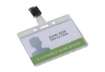 Immagine di Portabadge Q-Connect 85x54 mm con clip - rigido - conf. da 10 - KF14148
