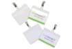 Immagine di Portabadge Q-Connect plastica 90x60 mm con clip Visitor badge apertura superiore - conf. da 25 - KF0