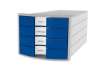 Immagine di Cassettiera IMPULS HAN in polistirolo con 4 cassetti chiusi blu 1012-14