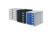 Immagine di Cassettiera SYSTEMBOX HAN in polistirolo con 5 cassetti chiusi blu 1450-14