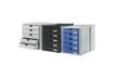 Immagine di Cassettiera SYSTEMBOX HAN in polistirolo con 5 cassetti chiusi blu 1450-14