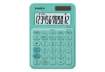 Immagine di Calcolatrice da tavolo CASIO solare o batteria - 12 cifre - Verde MS-20UC-GN-W-EC