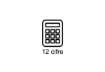 Immagine di Calcolatrice da tavolo Casio solare o batteria - display 12 cifre - grigio DF-120ECO-W-EP