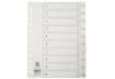 Immagine di Divisore numerico Q-Connect bianco 22,5x29,7 cm ppl 1-10 KF00177