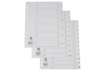 Immagine di Divisore numerico Q-Connect bianco 22,5x29,7 cm ppl 1-12 KF00178
