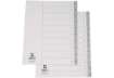 Immagine di Divisore numerico Q-Connect grigio 22,5x29,7 cm ppl 1-10 KF01825