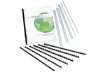 Immagine di Dorsi a spirale in PVC per rilegatura Q-Connect A4 - 21 anelli 8 mm - fino a 40 ff nero - conf. 100