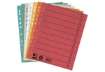 Immagine di Separatore per archivio con perforazione universale Q-Connect 24x30 cm 230 g/m² giallo  conf. da 100