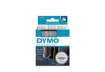 Immagine di Nastro per etichettatrici Dymo D1 12 mm x 7 m bianco/trasparente S0720600