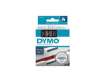 Immagine di Nastro per etichettatrici Dymo D1 19 mm x 7 m bianco/nero S0720910