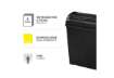 Immagine di Distruggidocumenti uso personale Fellowes Powershred® P-25S - P-1 - 11 L taglio a strisce 7 mm - 470