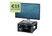 Immagine di Supporto FELLOWES Premium Plus per monitor plastica riciclata grafite 34,3x33,3x6,4-16,5 cm - 916950