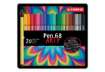 Immagine di Pennarelli Stabilo Pen 68 1 mm scatola di metallo assortiti Conf. 20 pezzi - 6820-6
