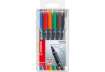 Immagine di Penne Stabilo OHPen universal Superfine (S) 0,4 mm assortiti astuccio da 6 - 841/6