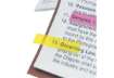 Immagine di Segnapagina removibili Post-it® Index Mini full color con dispenser fluo assortiti  conf. da 100 - 6
