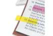 Immagine di Segnapagina removibili Post-it® Index Mini full color con dispenser fluo assortiti  conf. da 100 - 6