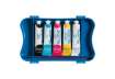 Immagine di Tempere GIOTTO Extra 21 ml assortiti scatola da 5 tubetti + 1 pennello F32710000