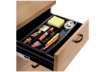 Immagine di Organizer da cassetto CEP in polistirolo con 7 scomparti nero 34,4x18x2 cm - 1014940161