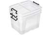 Immagine di Contenitore con doppio coperchio in ppl 40 L Strata riciclabile impilabile trasparente - 2006740110