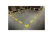 Immagine di Segnaletica da pavimento forma ''croce'' DURABLE RAL 1003 giallo 15x15 cm Conf. 10 pezzi - 170104