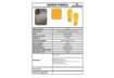 Immagine di Segnaletica da pavimento forma ''Impronta'' DURABLE RAL 1003 giallo 9x24 cm - conf. 10 pezzi - 17270