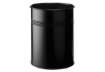Immagine di Cestino gettacarte DURABLE cilindrico con superficie perforata acciaio 15 l nero - 330001