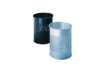 Immagine di Cestino gettacarte DURABLE cilindrico con superficie perforata 165mm acciaio argento metallizzato -