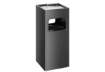 Immagine di Posacenere Durable a colonna acciaio con sabbia e cestino base quadrata H 62 x Ø 25 cm nero - 333101