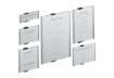 Immagine di Targhe DURABLE INFO SIGN alluminio/acrilico trasparente/argento metallizzato 149x52,5 mm - 480023