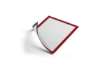 Immagine di Cornici con pannello magnetico DURABLE DURAFRAME® MAGNETIC A4 PPL rigido rosso 236x323 mm  conf. 5 -