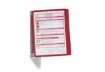Immagine di Leggio da parete DURABLE VARIO® WALL 5 pannelli A4 metallo/polipropilene rosso 555103