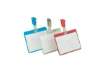 Immagine di Portanomi con clip DURABLE tasca aperta trasparente inserto 60x90mm conf. 25 - 810619