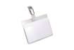 Immagine di Portanomi con clip DURABLE tasca aperta trasparente inserto 60x90mm conf. 25 - 810619
