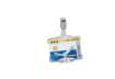 Immagine di Portabadge rigido Durable 85x54 mm con clip di sicurezza orientabile trasparente Conf. 25 pezzi - 81