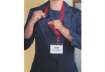 Immagine di Cordoncino per portabadge DURABLE tessuto blu scuro 20mm x 44cm conf. 10 - 813707