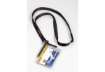 Immagine di Portabadge Durable DELUXE 54x85 mm con cordoncino trasparente Conf. 10 pezzi - 820758
