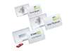 Immagine di Portanomi DURABLE CLICK FOLD CON COMBI CLIP trasparente inserto 54x90 mm - PPL al 70% riciclato - co