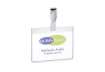 Immagine di Portanomi con clip DURABLE EUROBADGE tasca chiusa pvc trasparente inserto 90x60 mm  conf. 25 - 81431