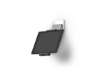 Immagine di Porta tablet da muro DURABLE con braccio ad angolazione variabile argento metallizzato 8,5x5x18cm -