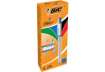 Immagine di Penne a sfera a scatto BIC 4 Colours Shine fusto Silver M 1 mm assortiti 982873