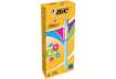 Immagine di Penne a sfera a scatto BIC 4 Colours Fun M 1 mm assortiti 982870
